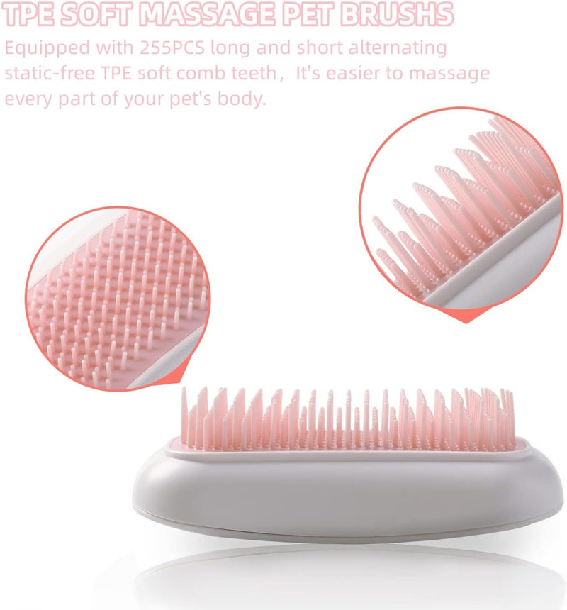 Electric Massage Pet Brush Handheld Vibration Grooming Tool for Pets