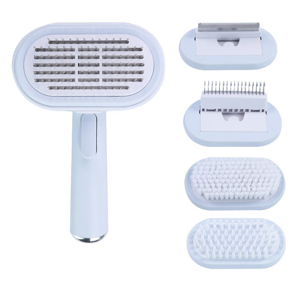 Cat Dog Brush 5 in 1 Grooming Kit with Slicker and Comb