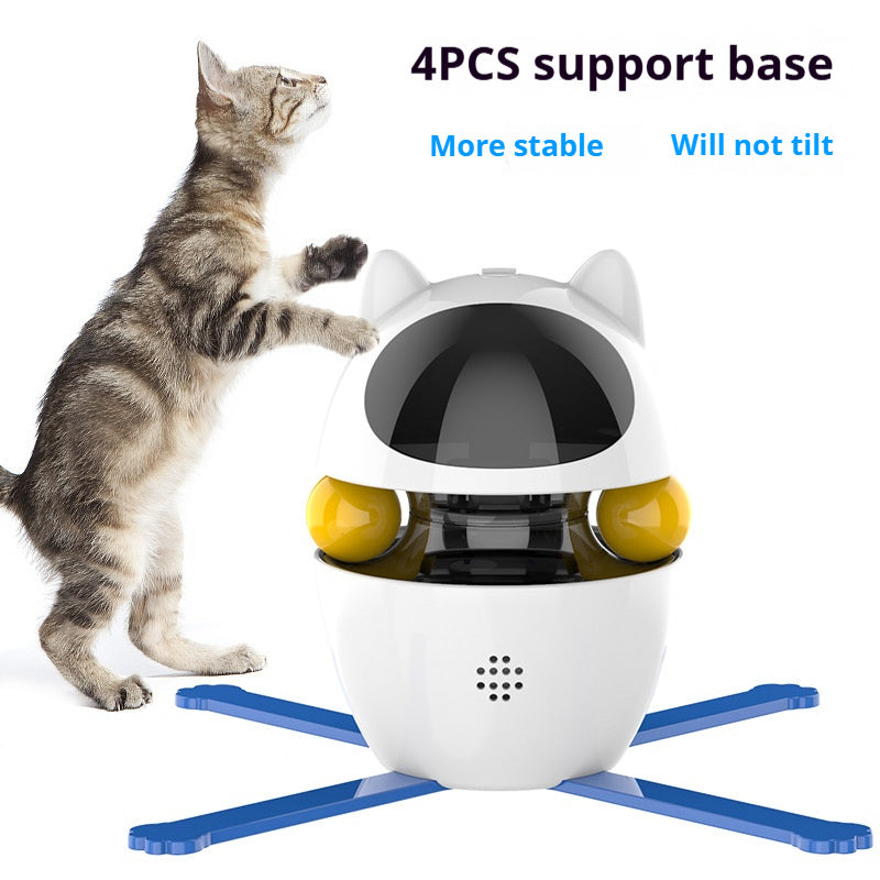 Automatic Interactive Cat Toy with Elastic Rope for Indoor Kittens