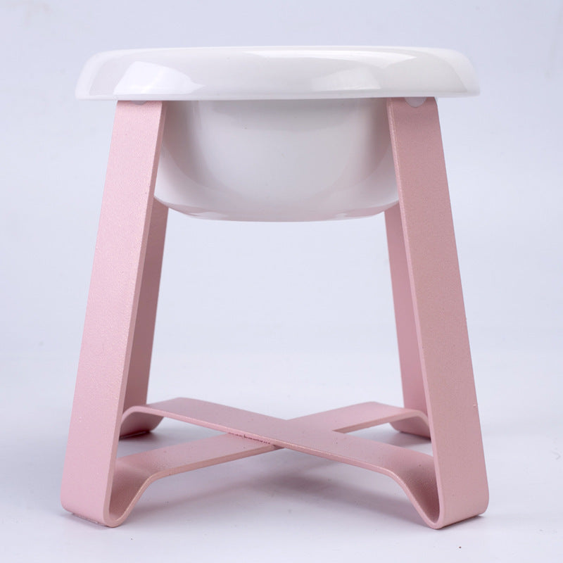 2 in 1 Cat Feeding Bowl with Stand Anti-Slip Food and Water Feeder