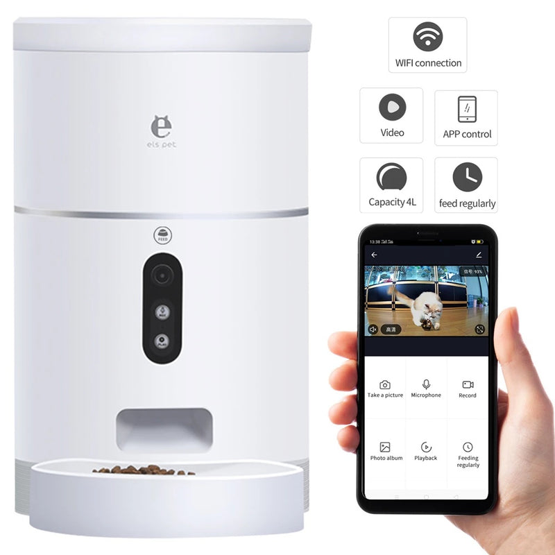Automatic Pet Feeder Bowl with Camera and App Control