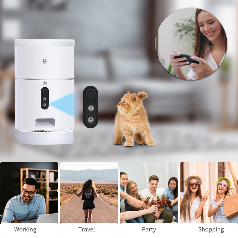 Automatic Pet Feeder Bowl with Camera and App Control