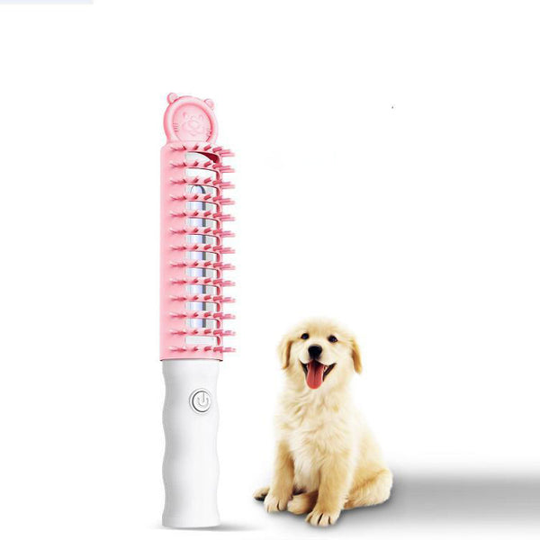 Ozone Pet Brush Electronic Dog Grooming Comb for Shedding and Odor Removal