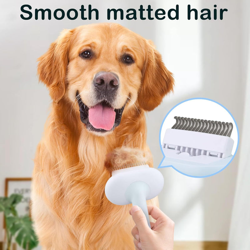 Cat Dog Brush 5 in 1 Grooming Kit with Slicker and Comb