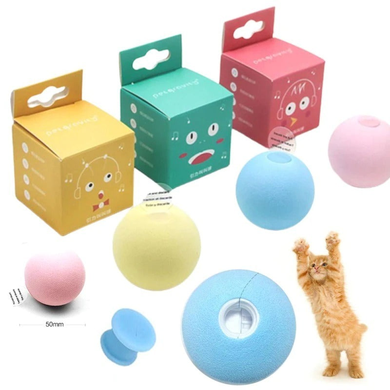 Gravity Ball Interactive Squeaky Toy for Indoor Cats
