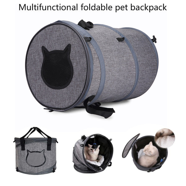 Foldable Pet Carrier Bag and Travel Bed for Cats and Dogs
