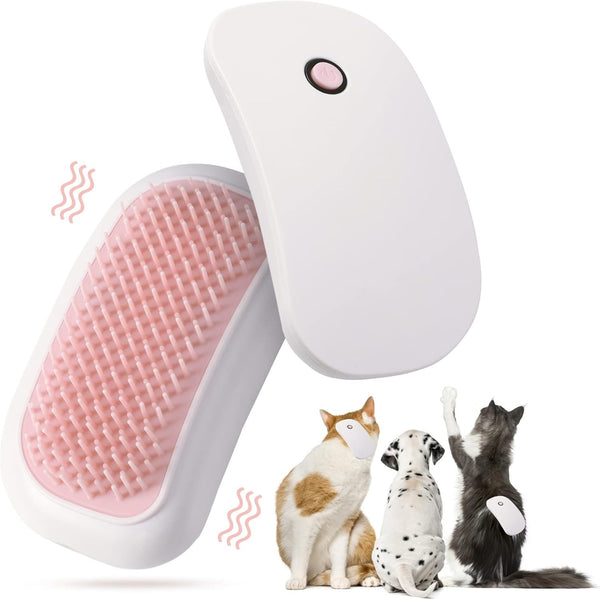 Electric Massage Pet Brush Handheld Vibration Grooming Tool for Pets