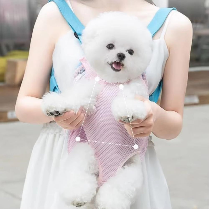 Furry Pawsy Cat Dog Backpack Carrier with Adjustable Straps and Leg Holes