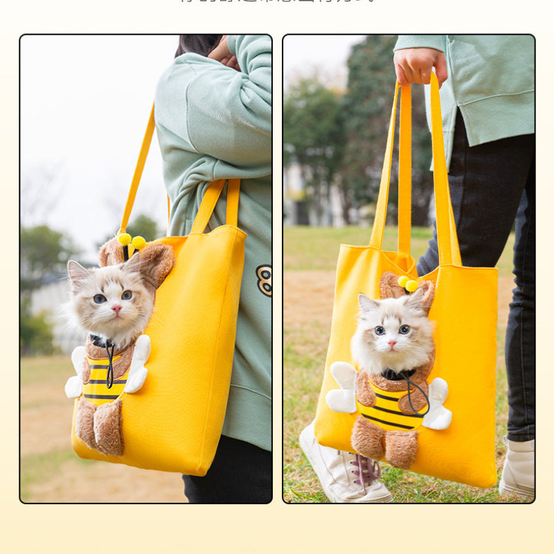 Little Bee Design Portable Pet Carrier Bag for Cats and Dogs