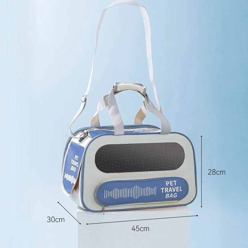Soft Sided Collapsible Pet Travel Carrier Bag for Dogs and Cats Airline Approved