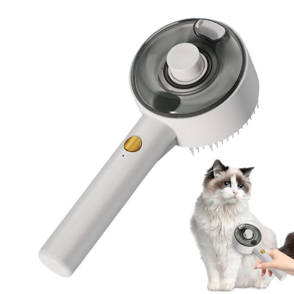 Pet's Steamy Brush USB Rechargeable Pet Grooming Comb for Long and Short Hair