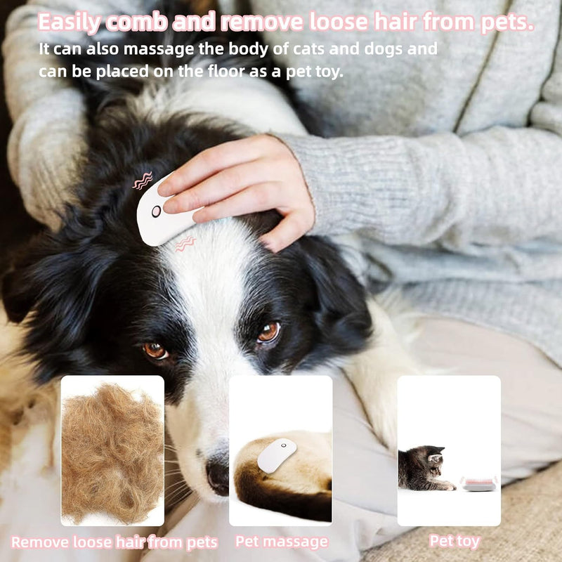 Electric Massage Pet Brush Handheld Vibration Grooming Tool for Pets