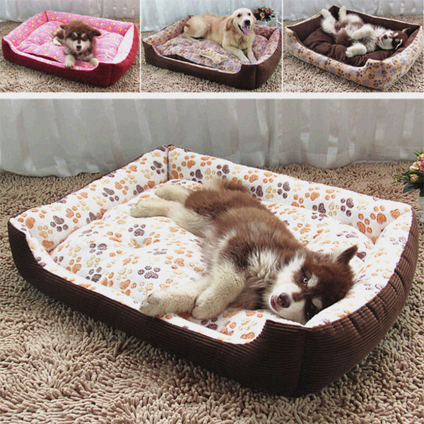 Soft Plush Pet Bed for Small Dogs and Cats, Kennel Sleep Basket