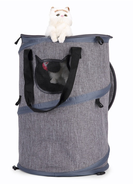 Foldable Pet Carrier Bag and Travel Bed for Cats and Dogs