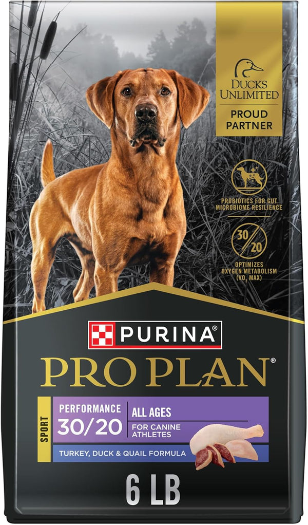 Sport Performance 30/20 Turkey, Duck & Quail Formula Dry Dog Food - 6 Lb. Bag