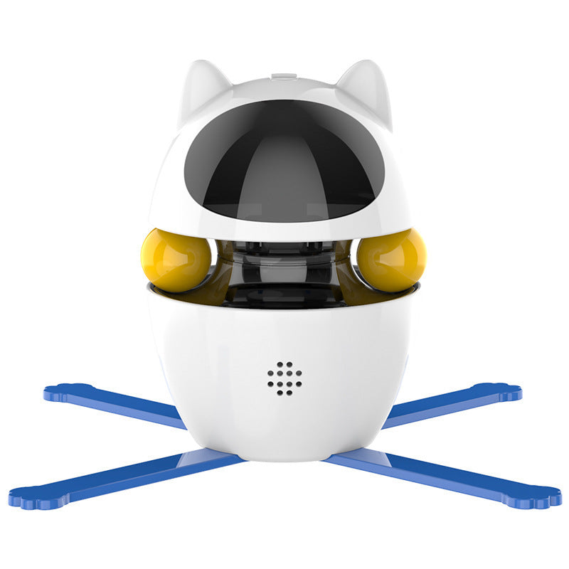 Automatic Interactive Cat Toy with Elastic Rope for Indoor Kittens