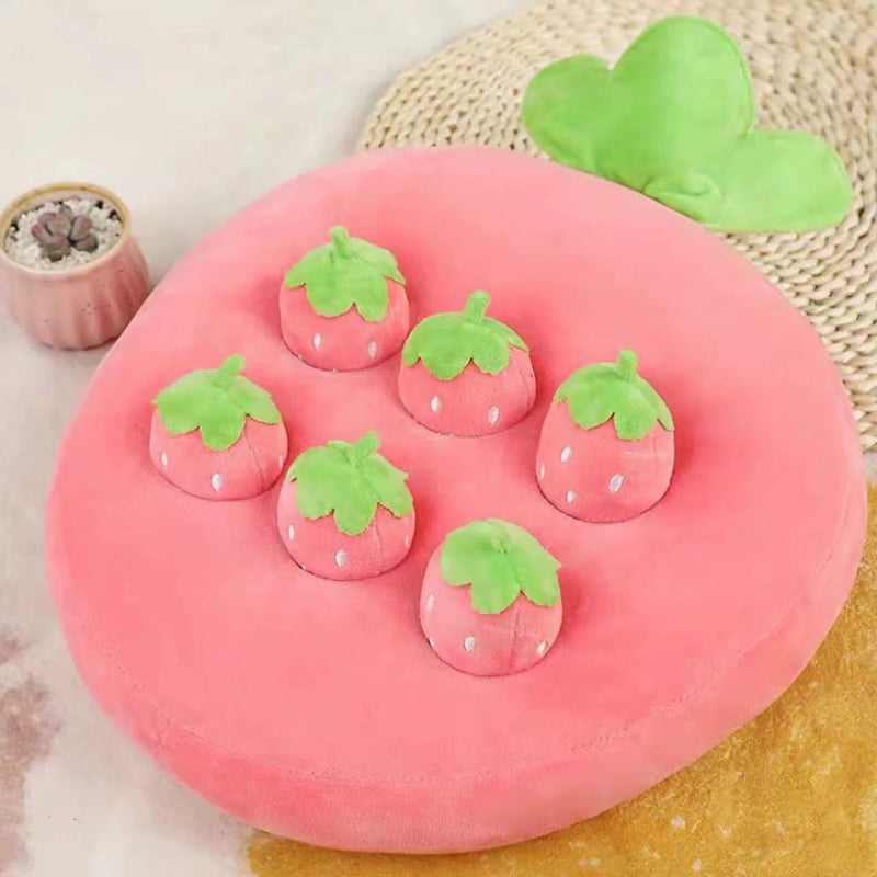 Interactive Cute Plush Strawberry Snuffle Mat For Dogs Bunnies, And Guinea Pigs  Feed Entertain And Stimulate