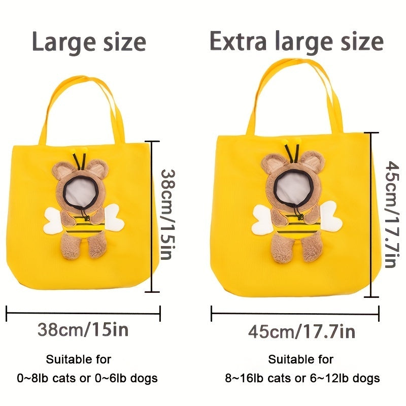 Little Bee Design Portable Pet Carrier Bag for Cats and Dogs