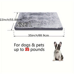Plush Cozy Dog Bed Washable Anti-Slip Sleeping Mat