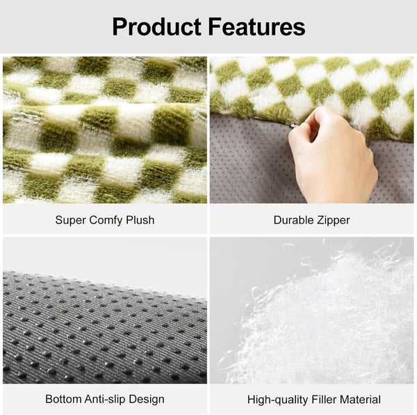 Fluffy Washable Cat Couch Bed for Cats and Small Dogs, Non-Slip