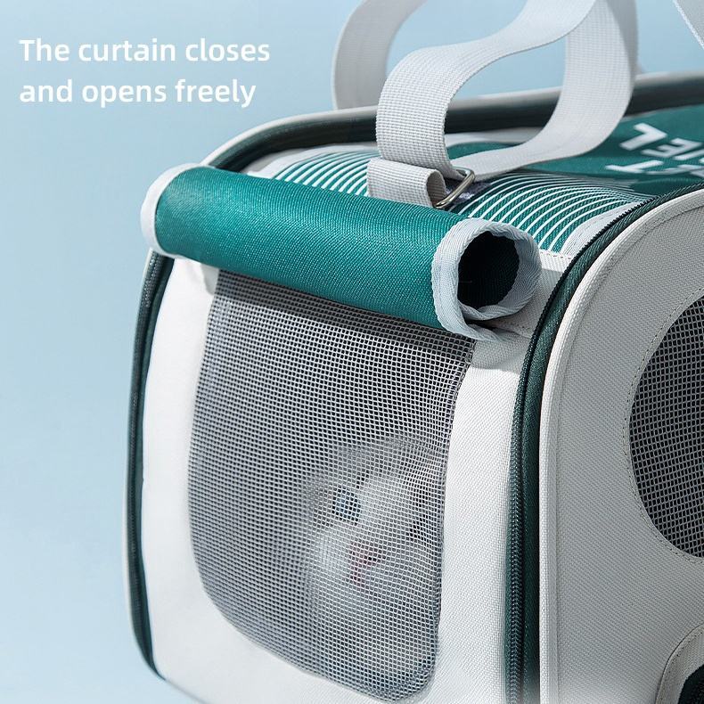 Soft Sided Collapsible Pet Travel Carrier Bag for Dogs and Cats Airline Approved