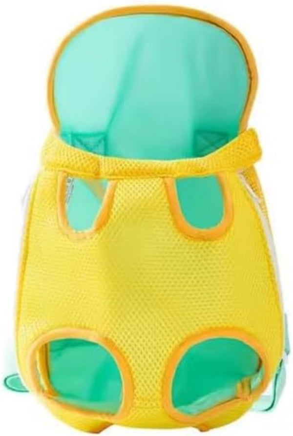 Furry Pawsy Cat Dog Backpack Carrier with Adjustable Straps and Leg Holes