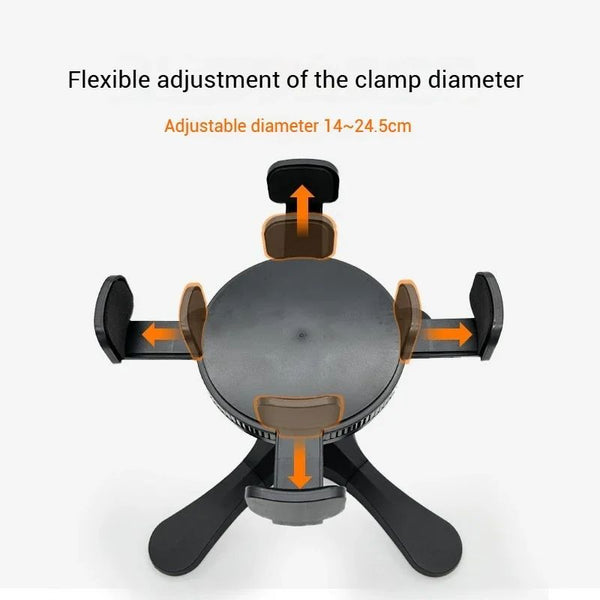 Adjustable Elevated Dog Food Bowl Stand with Anti-Slip Holder for Medium and Large Pets