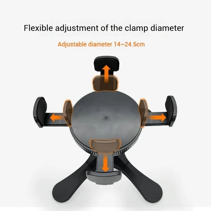 Adjustable Elevated Dog Food Bowl Stand with Anti-Slip Holder for Medium and Large Pets