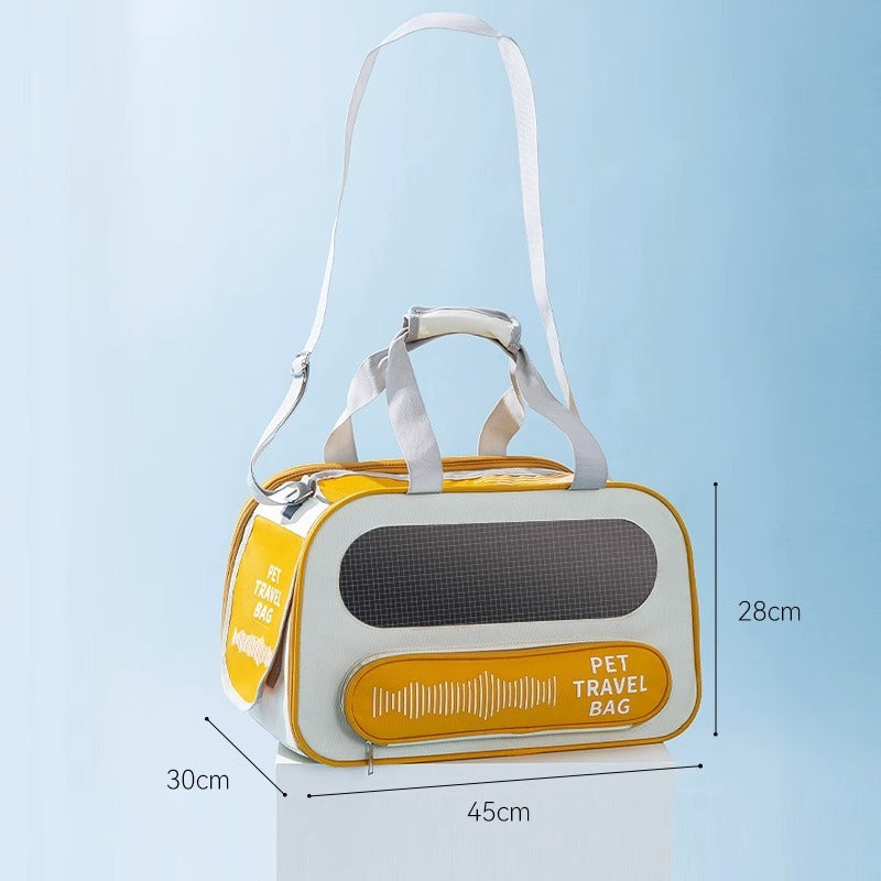 Soft Sided Collapsible Pet Travel Carrier Bag for Dogs and Cats Airline Approved