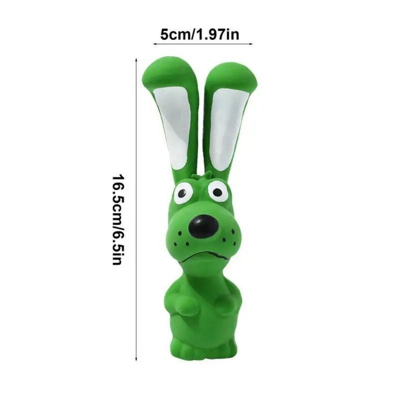 Hippo Latex Squeaky Dog Toy – Soft Chew & Interactive Pet Toy