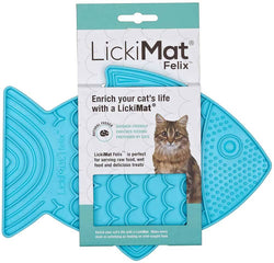 Lickimat Felix Fish Shaped Slow Feeder for Cats